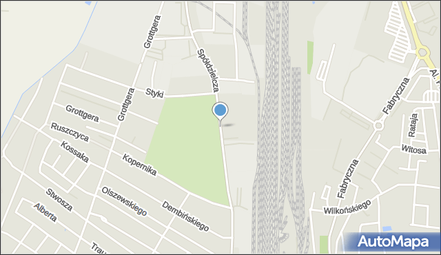 Leszno, Spółdzielcza, mapa Leszno