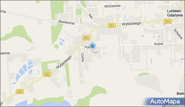 Lublewo Gdańskie, Spokojna, mapa Lublewo Gdańskie