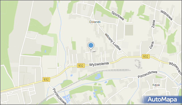 Marklowice, Spacerowa, mapa Marklowice