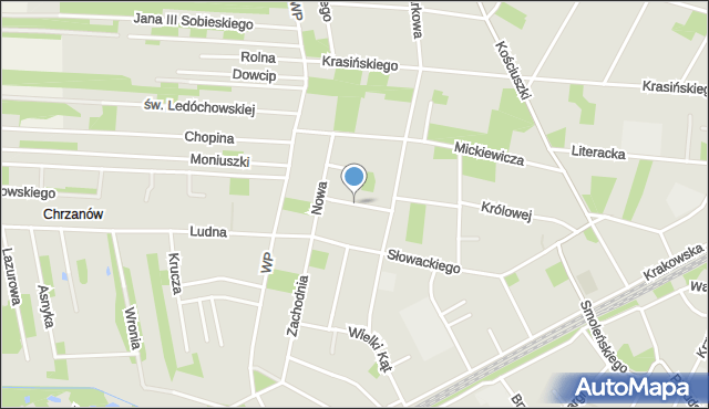 Milanówek, Spółdzielcza, mapa Milanówek