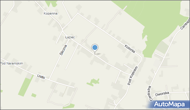 Narama, Spacerowa, mapa Narama