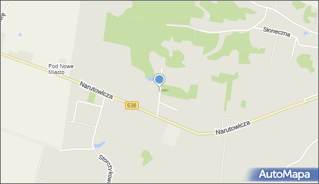 Nowe Miasto Lubawskie, Spacerowa, mapa Nowe Miasto Lubawskie