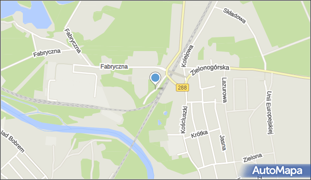 Nowogród Bobrzański, Sportowa, mapa Nowogród Bobrzański