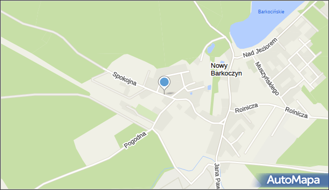 Nowy Barkoczyn, Spokojna, mapa Nowy Barkoczyn