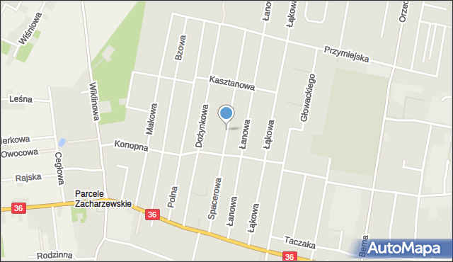 Ostrów Wielkopolski, Spacerowa, mapa Ostrów Wielkopolski