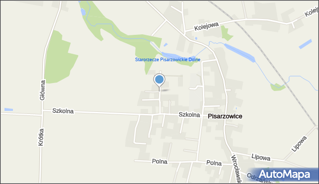 Pisarzowice gmina Miękinia, Spacerowa, mapa Pisarzowice gmina Miękinia