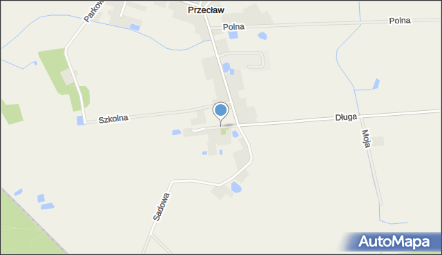 Przecław gmina Szamotuły, Spokojna, mapa Przecław gmina Szamotuły
