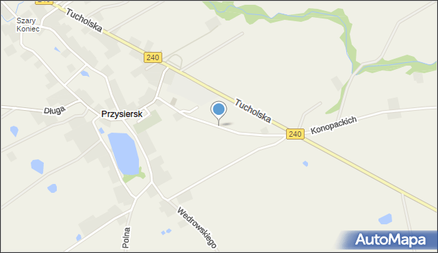 Przysiersk, Sportowa, mapa Przysiersk