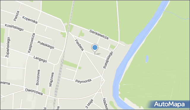 Puszczykowo powiat poznański, Spokojna, mapa Puszczykowo powiat poznański