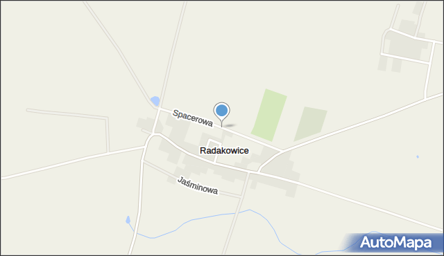 Radakowice, Spacerowa, mapa Radakowice