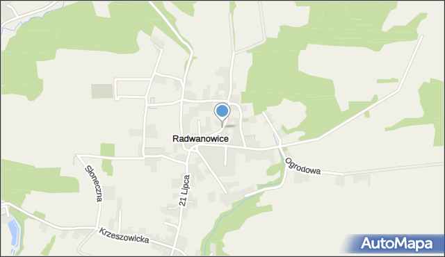 Radwanowice, Spacerowa, mapa Radwanowice