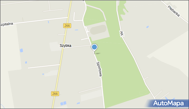 Radziejów, Sportowa, mapa Radziejów