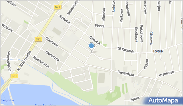 Raszyn powiat pruszkowski, Spółdzielcza, mapa Raszyn powiat pruszkowski