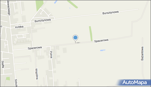 Roszkowo gmina Pruszcz Gdański, Spacerowa, mapa Roszkowo gmina Pruszcz Gdański