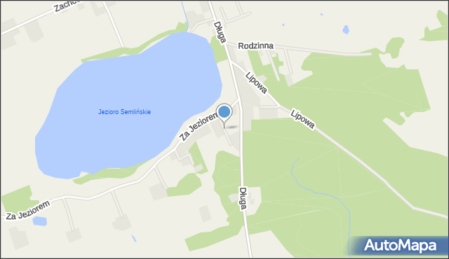 Semlin gmina Zblewo, Spokojna, mapa Semlin gmina Zblewo