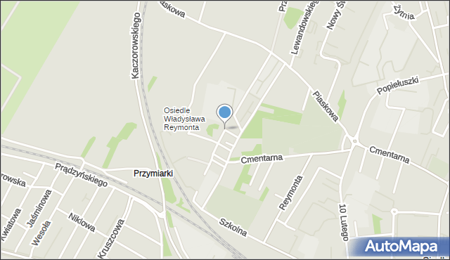 Siedlce, Spokojna, mapa Siedlce