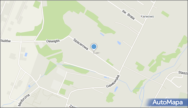 Sochaczew, Spacerowa, mapa Sochaczew