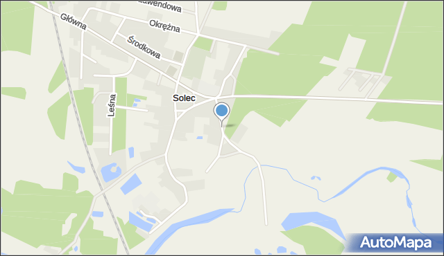 Solec gmina Krzykosy, Sportowa, mapa Solec gmina Krzykosy