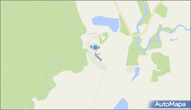 Spędy, Spędy, mapa Spędy
