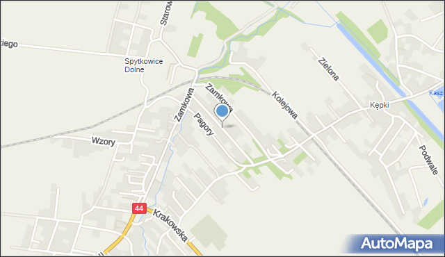 Spytkowice powiat wadowicki, Spadzista, mapa Spytkowice powiat wadowicki
