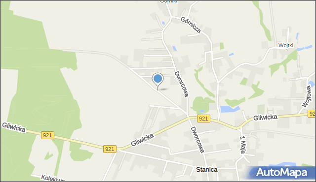 Stanica, Sportowa, mapa Stanica