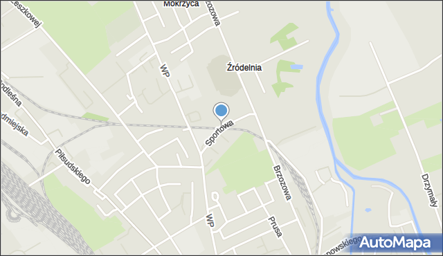 Stargard, Sportowa, mapa Stargard