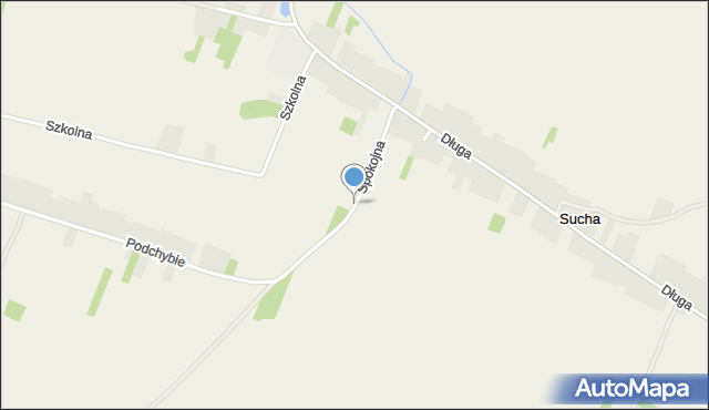 Sucha gmina Trzyciąż, Spokojna, mapa Sucha gmina Trzyciąż