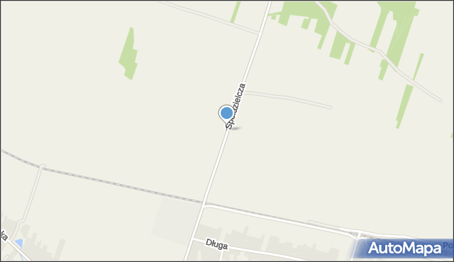 Susiec, Spółdzielcza, mapa Susiec