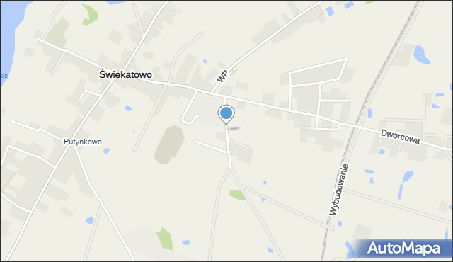 Świekatowo, Sportowa, mapa Świekatowo