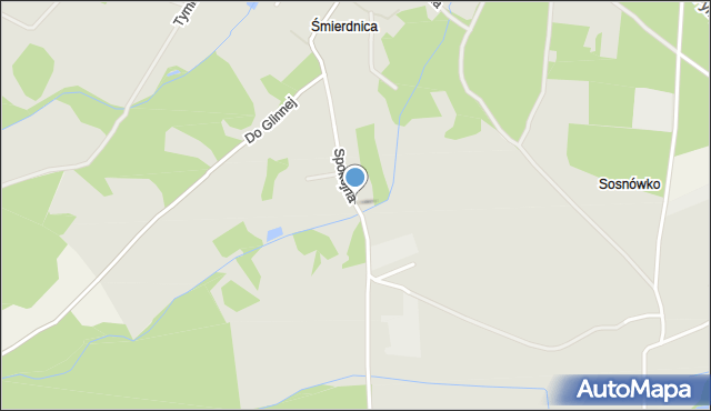 Szczecin, Spokojna, mapa Szczecina