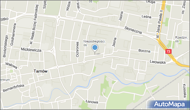 Tarnów, Spadzista, mapa Tarnów