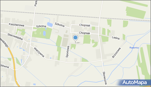 Wieniawa, Spacerowa, mapa Wieniawa