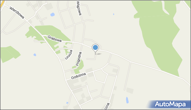 Wójtowo gmina Barczewo, Spokojna, mapa Wójtowo gmina Barczewo