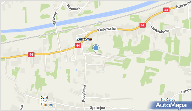 Zelczyna, Spacerowa, mapa Zelczyna