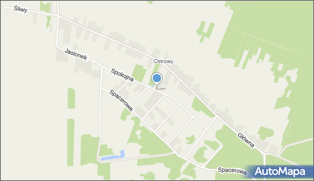 Zendek, Spokojna, mapa Zendek