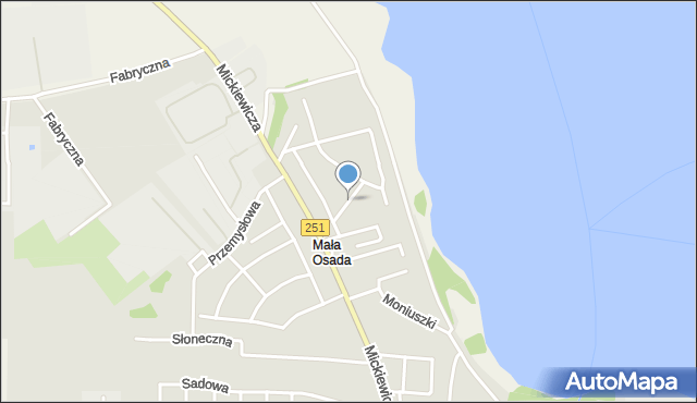 Żnin, Spadowa, mapa Żnin