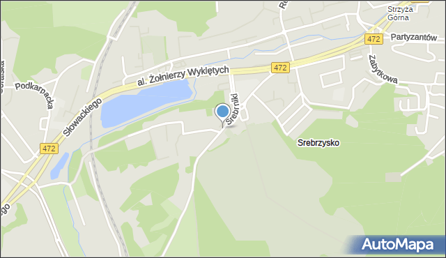 Gdańsk, Srebrniki, mapa Gdańska