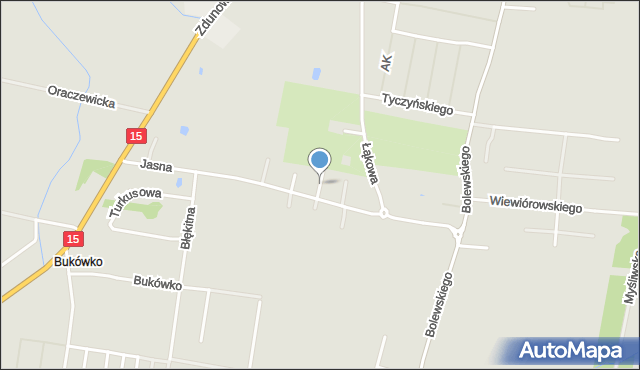 Krotoszyn, Srebrna, mapa Krotoszyna