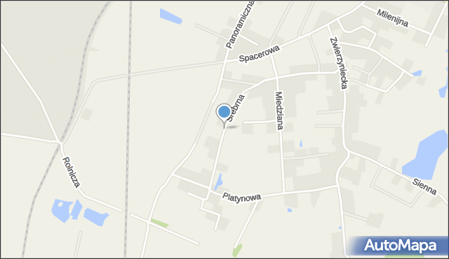 Nowa Wieś Malborska, Srebrna, mapa Nowa Wieś Malborska