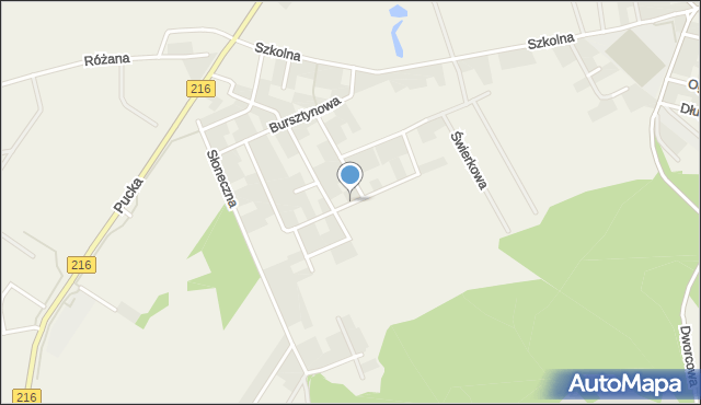 Rekowo Górne, Srebrna, mapa Rekowo Górne