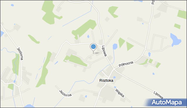 Roztoka gmina Przywidz, Srebrna, mapa Roztoka gmina Przywidz