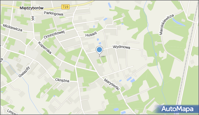 Sade Budy, Srebrna, mapa Sade Budy