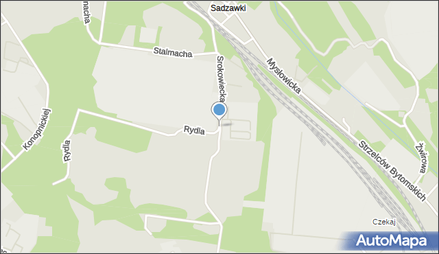 Siemianowice Śląskie, Srokowiecka, mapa Siemianowice Śląskie