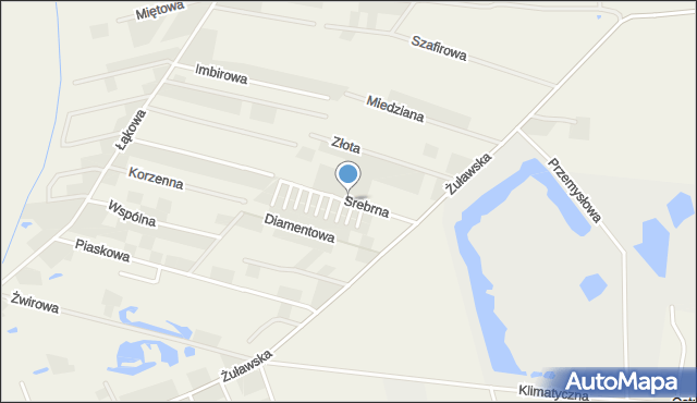 Skowarcz, Srebrna, mapa Skowarcz