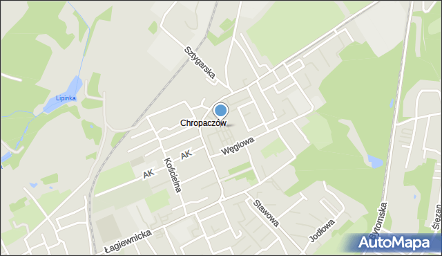 Świętochłowice, Średnia, mapa Świętochłowice