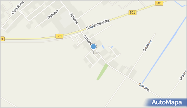 Wiślinka, Srebrna, mapa Wiślinka
