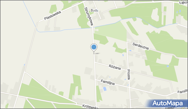 Aleksandrówka gmina Kozienice, Strumykowa, mapa Aleksandrówka gmina Kozienice