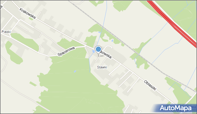 Bolęcin gmina Trzebinia, Stawowa, mapa Bolęcin gmina Trzebinia