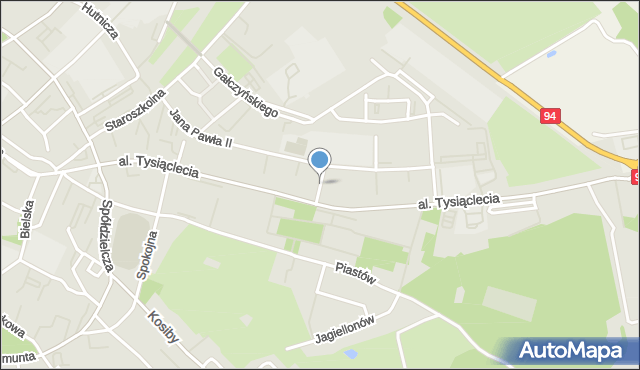Bolesławiec, Staffa Leopolda, mapa Bolesławca