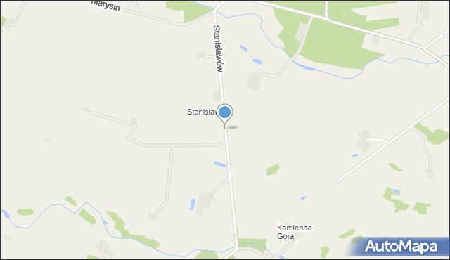 Borki gmina Kramsk, Stanisławów, mapa Borki gmina Kramsk